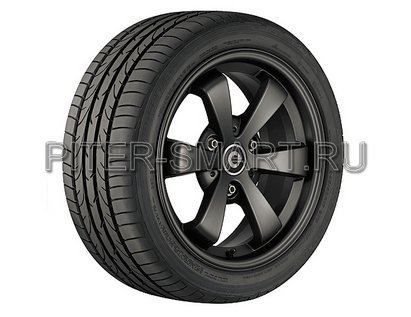 Диск колёсный литой Design 5, 6-лучевой, черный, 15', OEM SMART